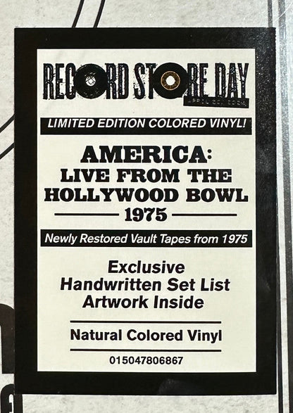 America (2) - Live From The Hollywood Bowl 1975 | Mint (M) Mint (M)-