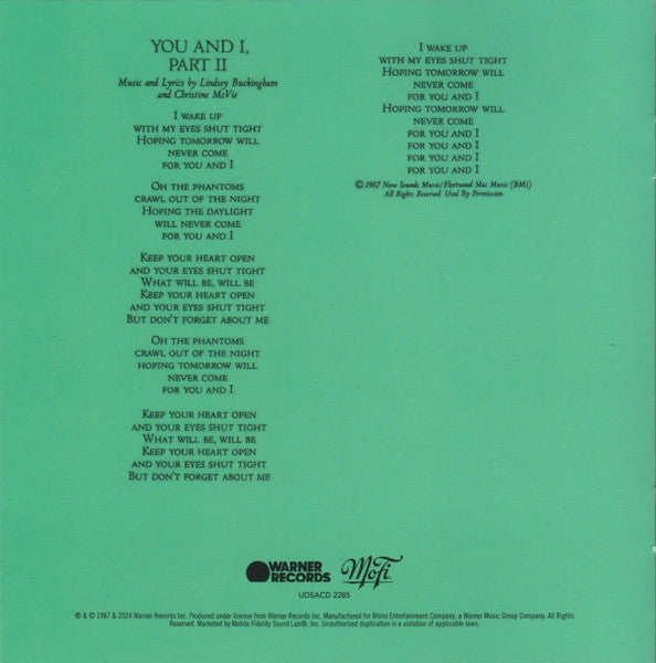 Fleetwood Mac - Tango In The Night (SACD) | Mint (M) Mint (M)-