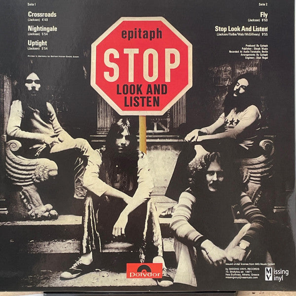Stop Look And Listen (VINYL) | Mint (M) Mint (M)-