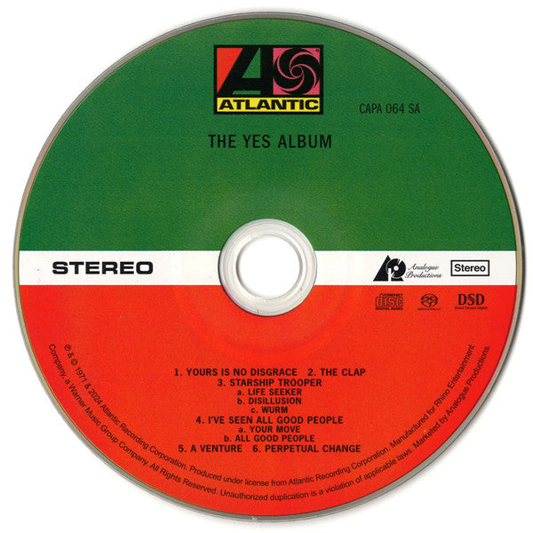 The Yes Album (SACD) | Mint (M) Mint (M)-
