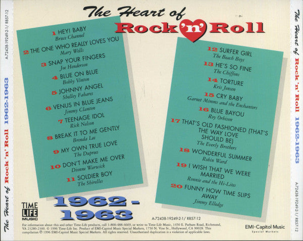 Various - The Heart Of Rock 'N' Roll - 1962-1963 *CD* | Mint (M) Mint (M)-