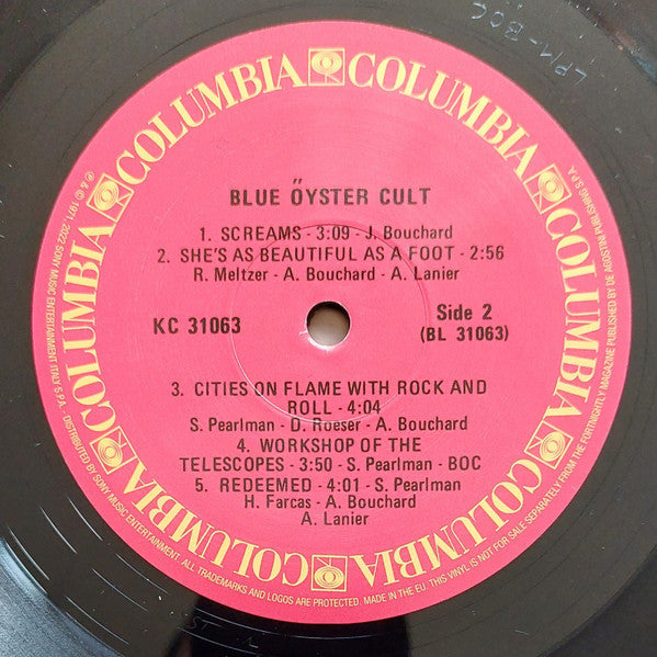 Blue Öyster Cult (VINYL) |-