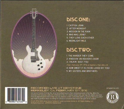 The Jerry Garcia Band - Garcia Live Volume 21 (February 13th, 1976 Keystone, Berkeley CA) *CD* | Mint (M) Mint (M)-