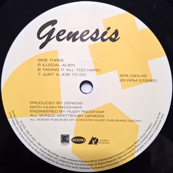 Genesis - Genesis (AARP 2xVINYL) | Mint (M) Mint (M)-