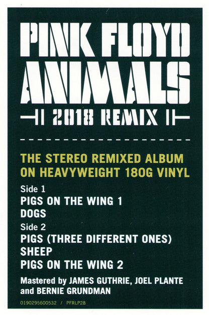 Pink Floyd - Animals (2018 Remix) *DISCOUNT COPY* | Mint (M) Mint (M)-