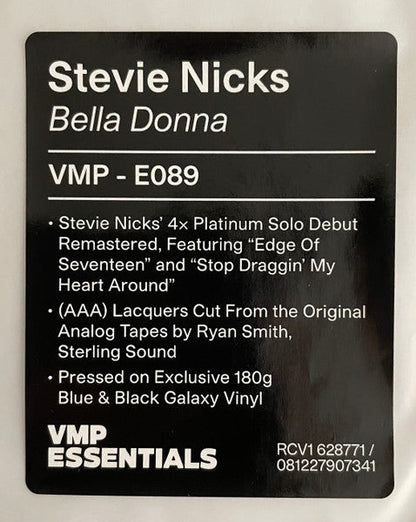 Bella Donna (BLUE VINYL - VMP) | Mint (M) Mint (M)-