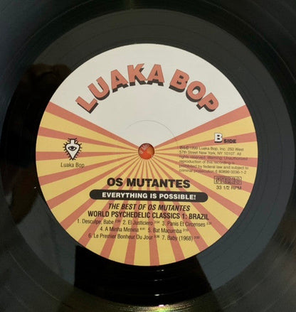 Everything Is Possible! - The Best Of Os Mutantes (VINYL) | Mint (M) Mint (M)-