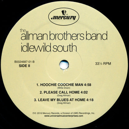 The Allman Brothers Band - Idlewild South (VINYL) | Mint (M) Mint (M)-