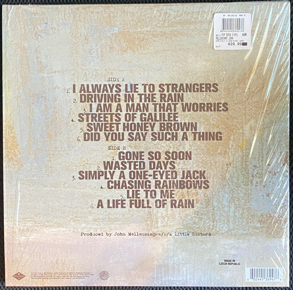 John Cougar Mellencamp - Strictly A One-Eyed Jack (BROWN VINYL) | Mint (M) Mint (M)-