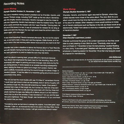 The Jimi Hendrix Experience - Axis: Bold As Love (UHQR 2xVINYL BOX SET / 45RPM) |-