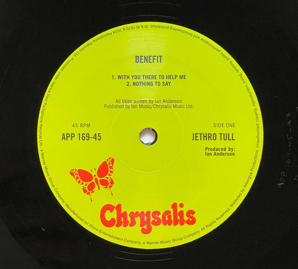 Jethro Tull - Benefit (180G AUDIOPHILE VINYL) | Mint (M) Mint (M)-