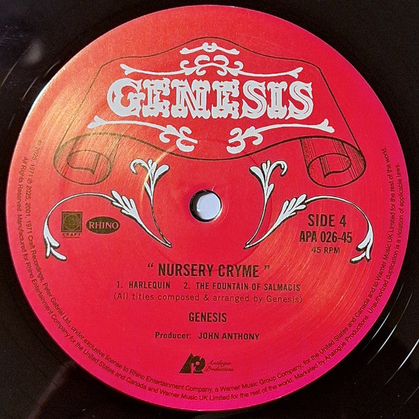 Nursery Cryme (AP - NON-NUMBERED) | Mint (M) Mint (M)-