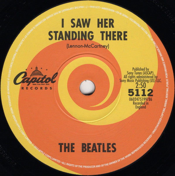 The Beatles - I Want To Hold Your Hand / I Saw Her Standing There (7" VINYL)(RSD BLACK FRIDAY) | Mint (M) Mint (M)-