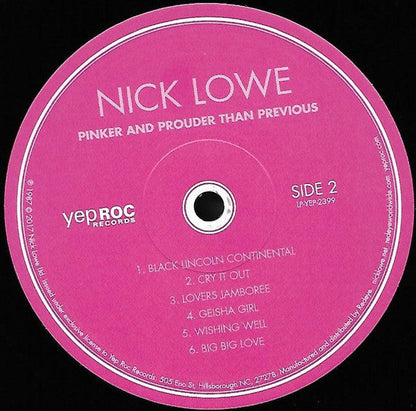 Nick Lowe - Pinker And Prouder Than Previous | Mint (M) Mint (M)-