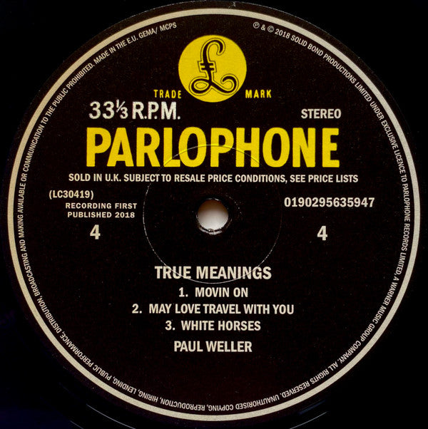 Paul Weller - True Meanings | Mint (M) Mint (M)-