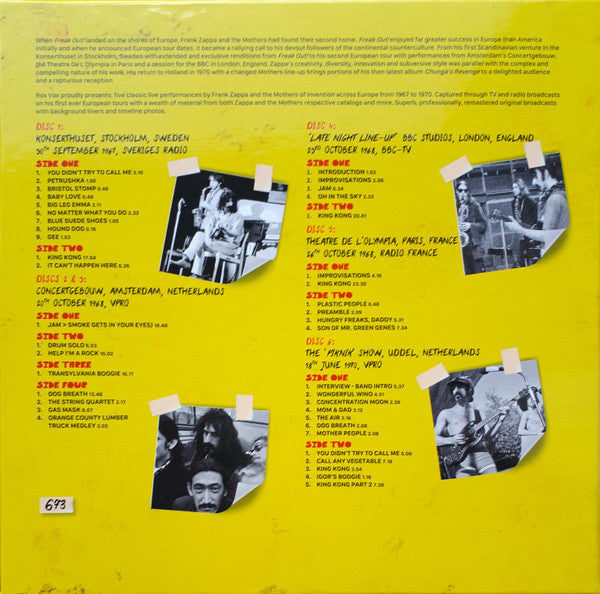 Frank Zappa - Live In Europe 1967 To 1970 (6XLP BOX* | Mint (M) Mint (M)-