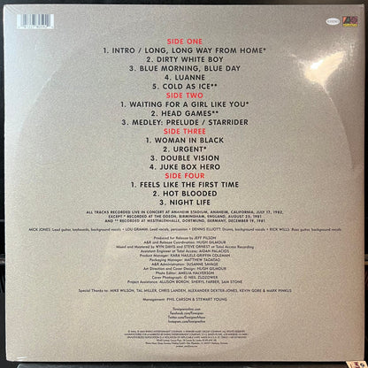 FOREIGNER - FOREIGNER 4 LIVE TOUR 1981-82 (2026 RSD VINYL) | Mint (M) Mint (M)-