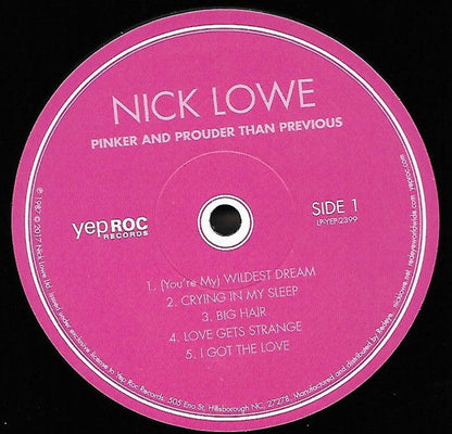 Nick Lowe - Pinker And Prouder Than Previous | Mint (M) Mint (M)-