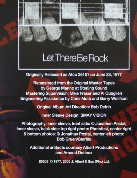 Let There Be Rock (VINYL) | Mint (M) Mint (M)-