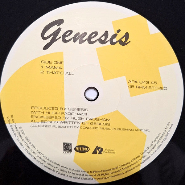 Genesis - Genesis (AARP 2xVINYL) | Mint (M) Mint (M)-