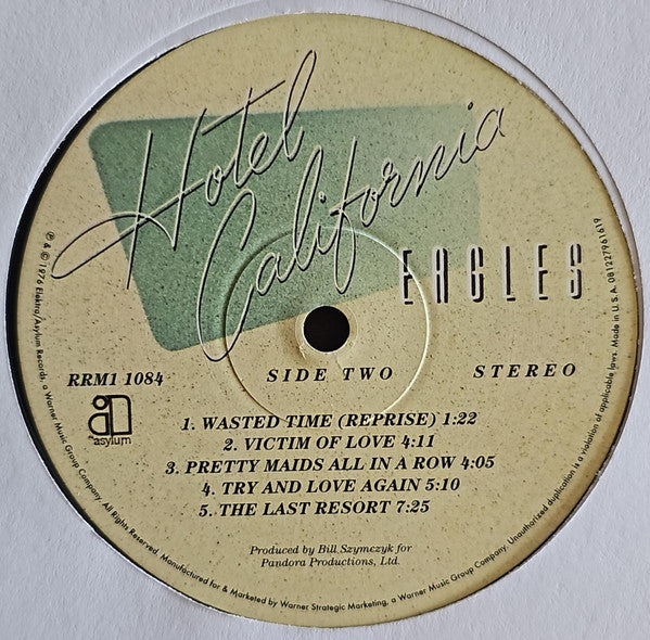 Eagles - Hotel California (VINYL) | Mint (M) Mint (M)-