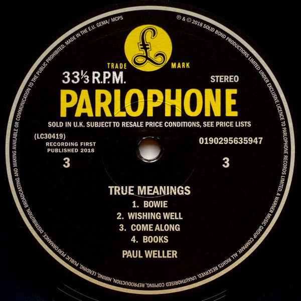 Paul Weller - True Meanings | Mint (M) Mint (M)-