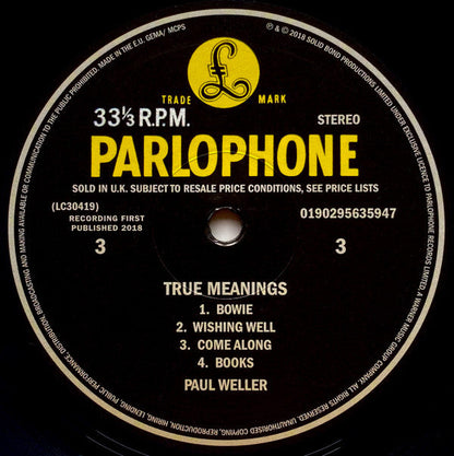 Paul Weller - True Meanings | Mint (M) Mint (M)-