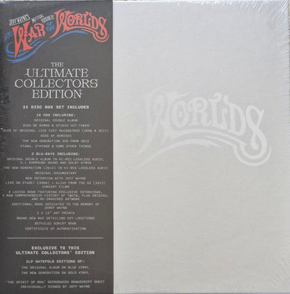 Jeff Wayne - Jeff Wayne's Musical Version Of The War Of The Worlds (VINYL & CD BOX SET) |-