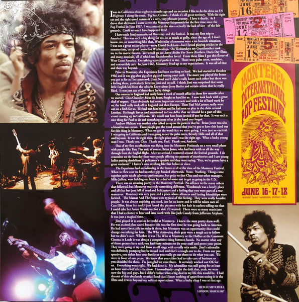 The Jimi Hendrix Experience - Live At Monterey (180G VINYL - IMPORT) | Mint (M) Mint (M)-