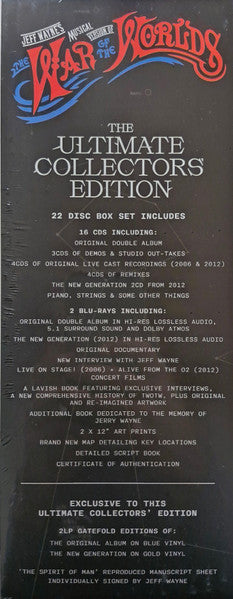 Jeff Wayne - Jeff Wayne's Musical Version Of The War Of The Worlds (VINYL & CD BOX SET) |-