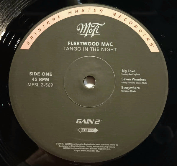Fleetwood Mac - Tango In The Night (VINYL MFSL) | Mint (M) Mint (M)-