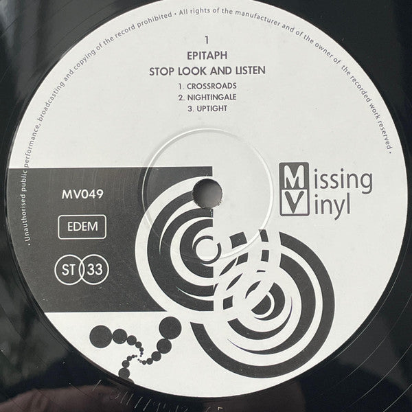Stop Look And Listen (VINYL) | Mint (M) Mint (M)-