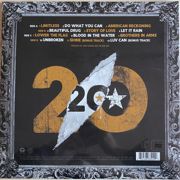 Bon Jovi - 2020 (2x GOLD VINYL) | Mint (M) Mint (M)-