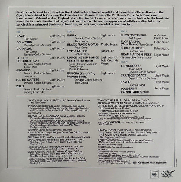 Santana - Moonflower (MFSL 2xVINYL) | Mint (M) Mint (M)-