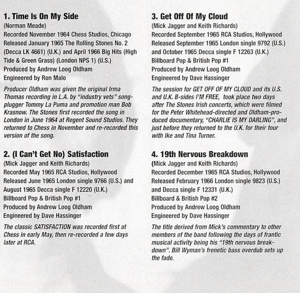 The Very Best Of The Rolling Stones 1964-1971 (CD) | Mint (M) Near Mint (NM)-