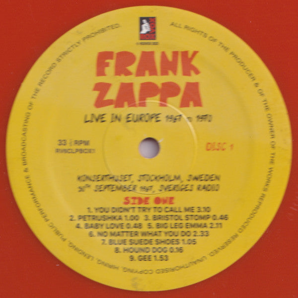 Frank Zappa - Live In Europe 1967 To 1970 (6XLP BOX* | Mint (M) Mint (M)-