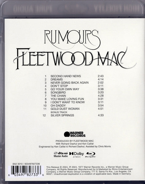 Fleetwood Mac - Rumours (BLU-RAY DISC) |-