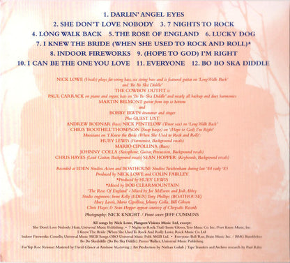 Nick Lowe And His Cowboy Outfit - The Rose Of England (CD) | Mint (M) Mint (M)-