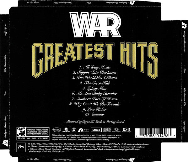 War - Greatest Hits (SACD) |-
