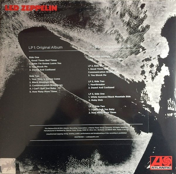 Led Zeppelin - Led Zeppelin: Deluxe Edition (180 GRAM VINYL) | Mint (M) Mint (M)-