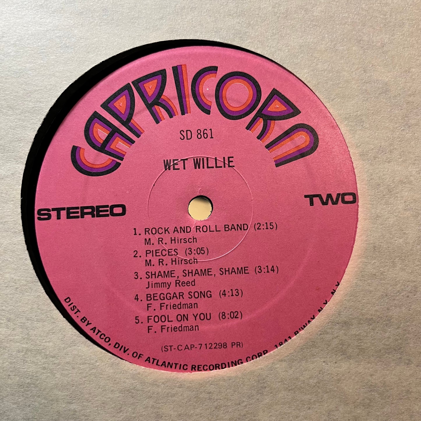 Wet Willie - Wet Willie (VINYL LP CAPRICORN SD 861 1971) | USED Near Mint (NM or M-) Excellent (EX)--