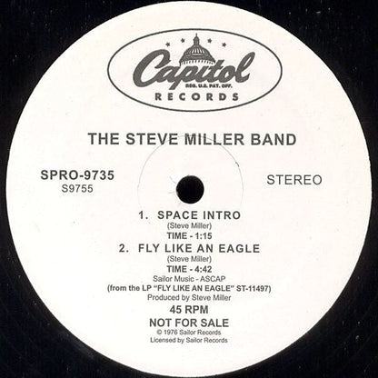 Space Intro / Fly Like An Eagle / Macho City | Mint (M) Mint (M)-