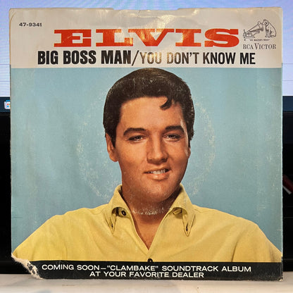 Elvis Presley - Big Boss Man / You Don't Know Me *INDIANAPOLIS* | Excellent (EX) Very Good Plus (VG+)--