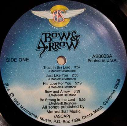 John Mehler - Bow & Arrow (VINYL) | Excellent+ (EX+) Very Good Plus (VG+)--