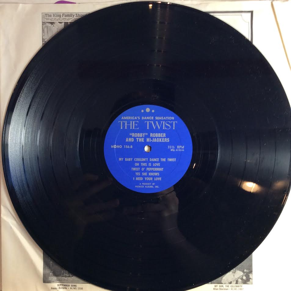 Robby Robber & The Hi-Jackers - The Twist (VINYL) | Excellent+ (EX+) Very Good Plus (VG+)--