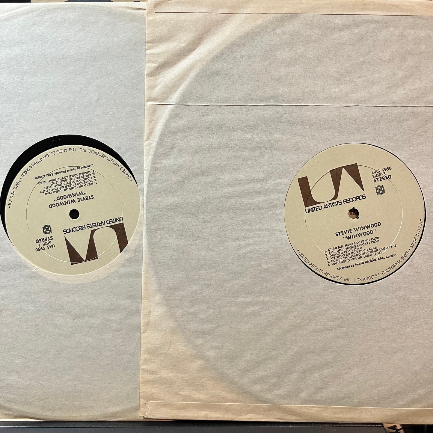 Steve Winwood - Winwood (VINYL 2xLP UNITED ARTISTS UAS-9950 1971) | Excellent+ (EX+) Excellent (EX)--