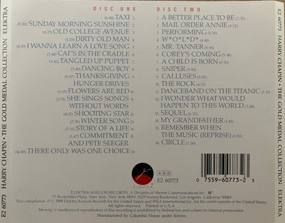 Harry Chapin - The Gold Medal Collection (2xCD) | Excellent+ (EX+) Excellent+ (EX+)--