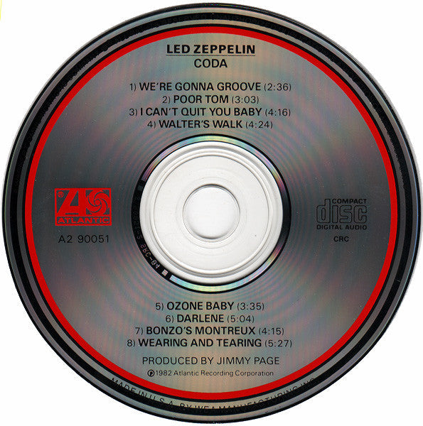 Led Zeppelin - Coda (CD) | Excellent+ (EX+) Excellent+ (EX+)--