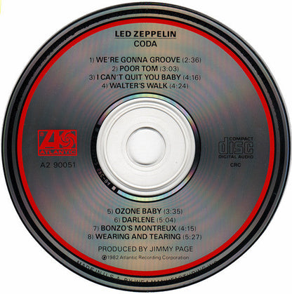 Led Zeppelin - Coda (CD) | Excellent+ (EX+) Excellent+ (EX+)--