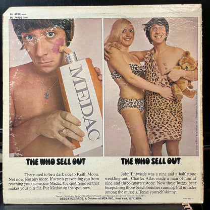 The Who - The Who Sell Out (VINYL LP DECCA DL 74950 1971) | USED Excellent+ (EX+) Very Good (VG)--